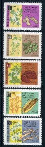 003608 VIETNAM 1962 set of 5 Plant & fruits MNH#3608