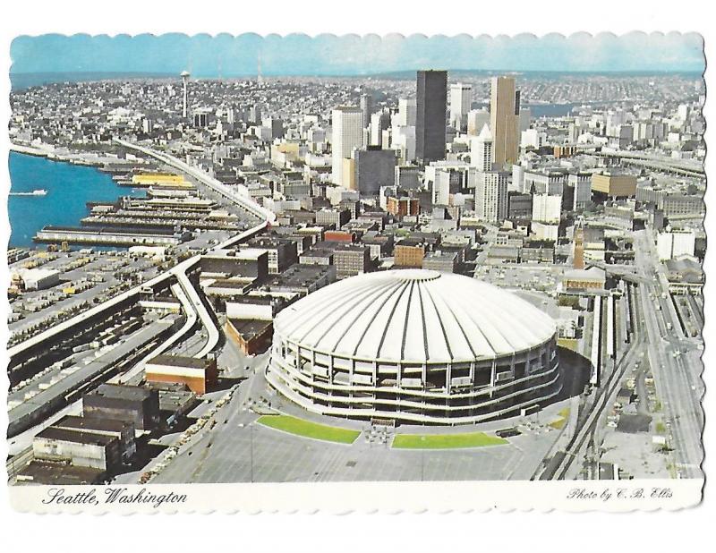 Kingdome Stadium in Seattle Washington c1975 4 by 6 card