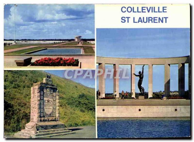 Postcard Modern Colleville Sur Mer St Laurent Cemetery and memorial of Norman...