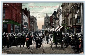 1907 Yonge Street Looking North Toronto Ontario Canada Posted Postcard