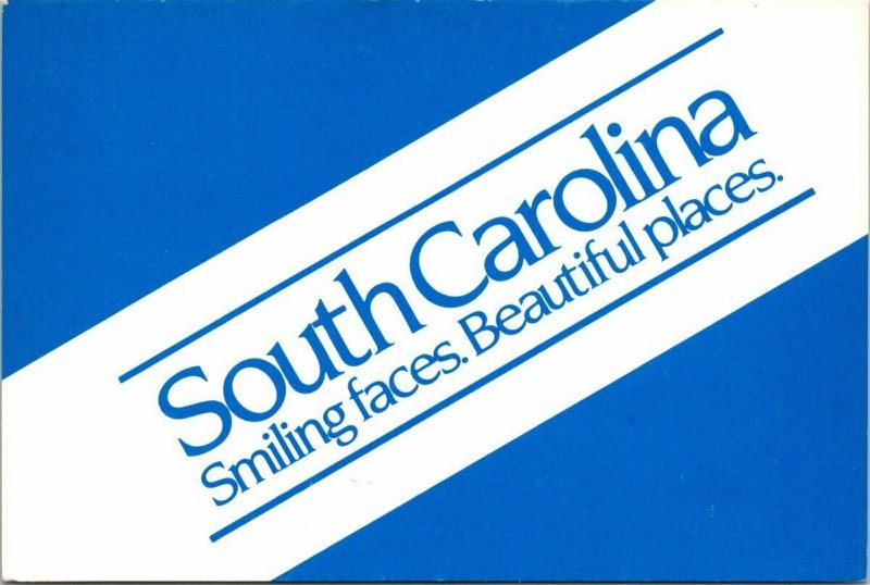 VINTAGE CONTINENTAL SIZE POSTCARD SOUTH CAROLINA RECREATION & TOURISM PARKS