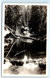 Spearfish Canyon Creek Cheyenne Crossing South Dakota SD Real Photo Postcard D07