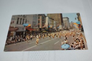 Cotton Carnival Parade Main Street Memphis Tennessee Postcard Colourpicture