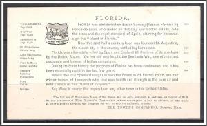 Florida Youth's Companion Map c1891