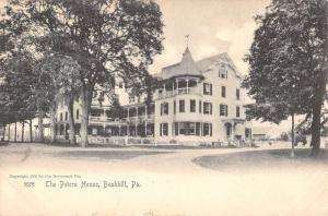 Bushkill Pennsylvania Peters House Street View Antique Postcard K53024