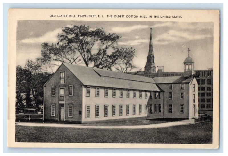 c1910s Old Slater Mill Pawtucket Rhode Island RI Antique Unposted Postcard 