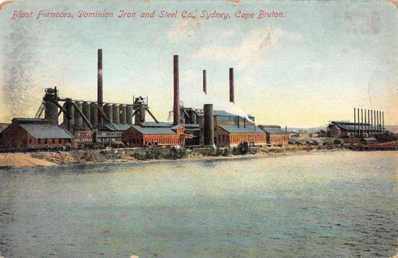 Sydney Cape Breton Canada Dominion Iron and Steel Co Blast Furnaces PC JE229256