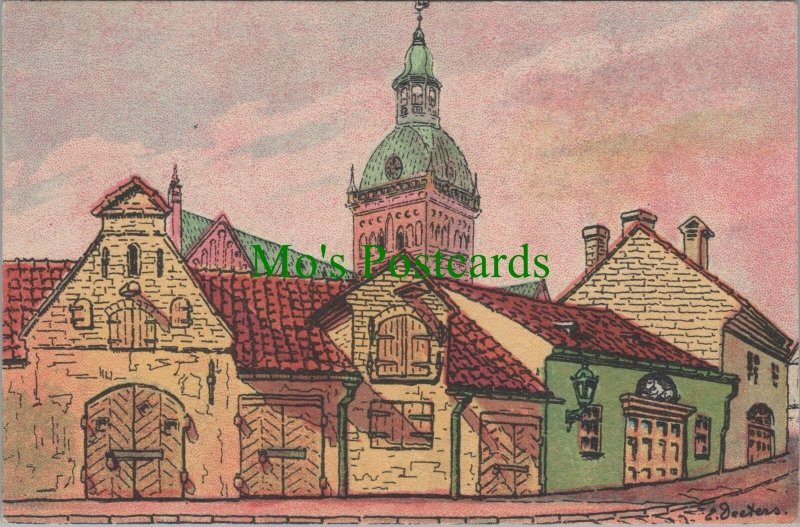 Latvia Postcard - Riga, Artist Erna-Josephine von Deeters RS37002