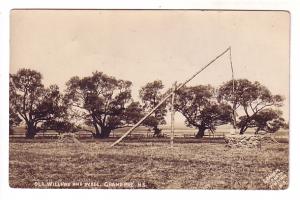 Real Photo, Old Willows and Well, Grand Pre, Nova Scotia