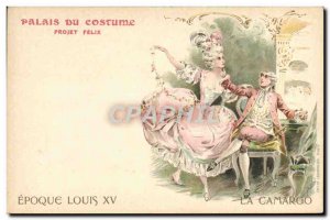 Old Postcard Illustrator Palace Costume Project Felix Louis XV The Camargo