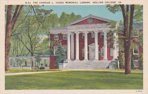 Virginia Hollins College The Charles L Cooke Memorial Library