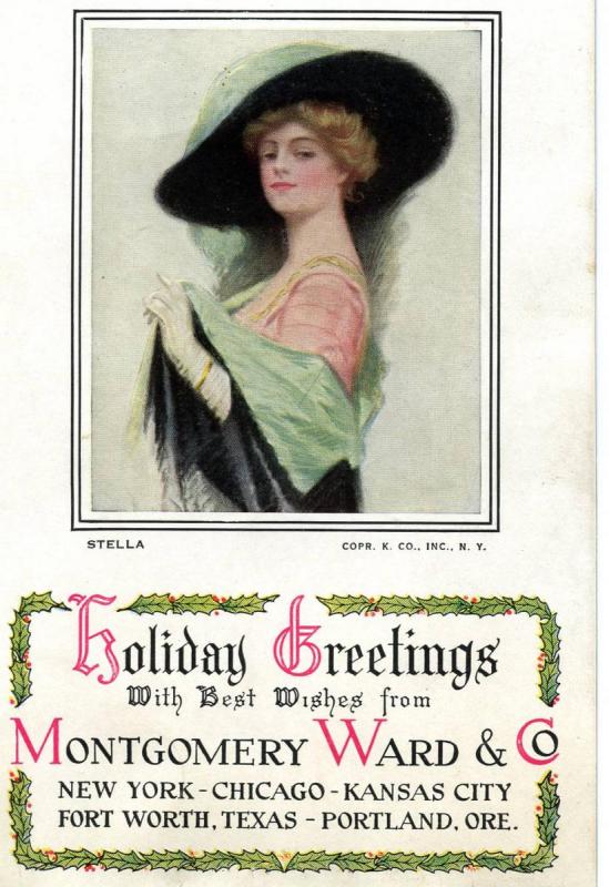 Advertising - Montgomery Ward & Co. Stella  *Artist: Unsigned Haskell Coffin