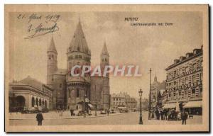 Old Postcard Mainz Liebfrauenplatz mit Dom