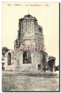 Old Postcard Nimes La Tour Magne