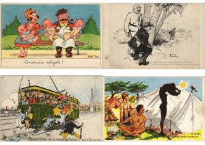 HUMOR COMIC 750 Vintage Postcards Mostly Pre-1950 (L4100)