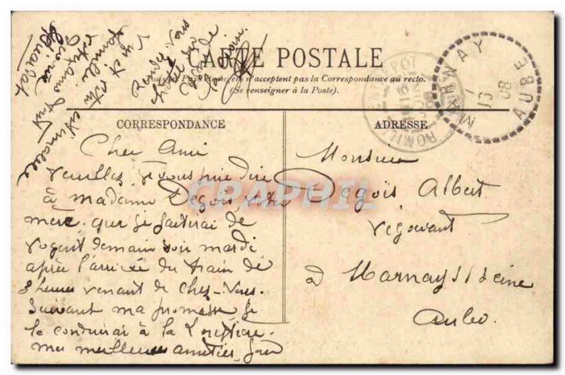 Paris - 8 - L & # 39Arc de Triomphe and the Champs Elysees - Old Postcard -