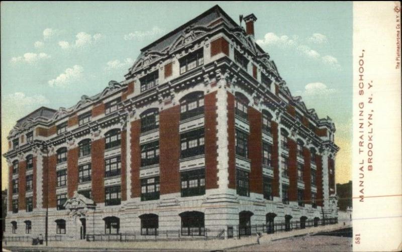 Brooklyn NY Manual Training School c1905 Postcard