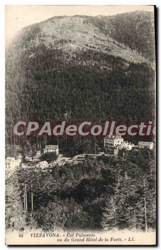 Postcard Old Vizzavona Pass Palmento Seen From Grand Hotel De La Foret