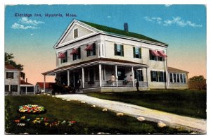 1916 Eldridge Inn, Hyannis, MA Postcard