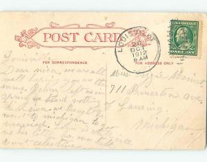 Bent Divided-Back PARK SCENE Canton Ohio OH hk8106