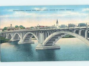 Linen BRIDGE SCENE Laredo Texas TX H8670