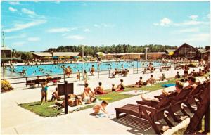 Letchworth State Park NY Swimming Pool 1968 Postcard