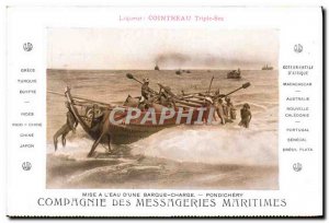 Old Postcard Boat couriers Maritime Development of the Company & # 39eau d & ...