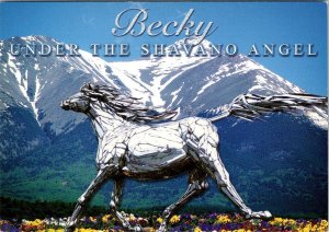 Poncha Springs, CO Colorado SILVER HORSE BECKY~PONCHA TRUCK STOP  4X6 Postcard