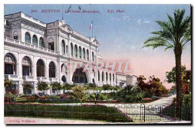 Postcard Old Chin Casino Municipal