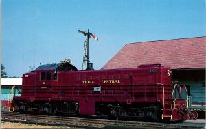 Tioga Central Railroad Number 62 Train Car Postcard VTG UNP Vintage Unused 