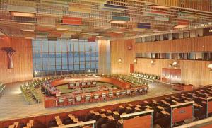 NY - New York City, United Nations Building- Interior, Trusteeship Council Ch...