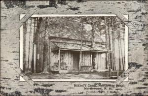 Northwood NH Buzzel's Camp Northriver Pond c1910 Postcard