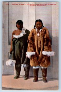 1910 Seattle Washington Postcard Siberian Women Alaska Yukon Pacific Exposition
