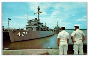 1969 Atlantic Fleet Mine Force HQ, US Naval Base, Charleston, SC Postcard