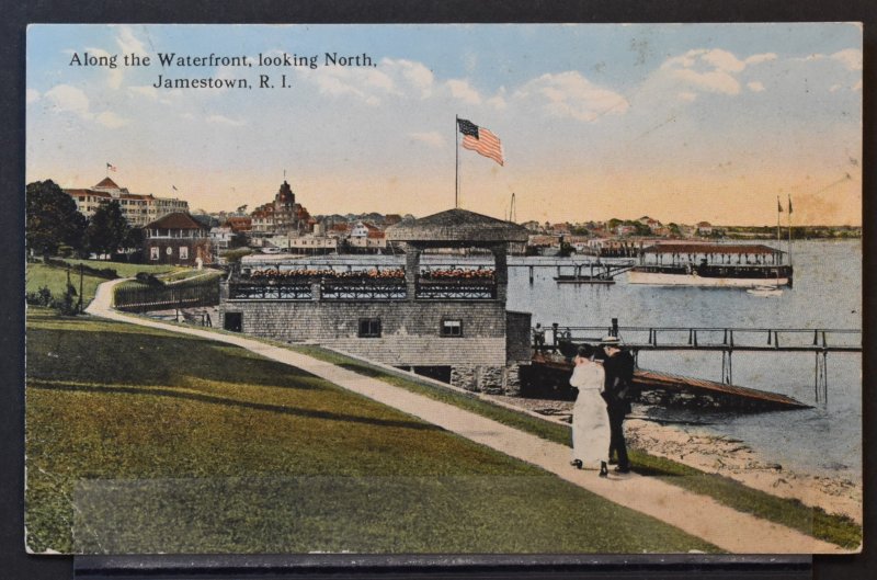 Jamestown, RI - Along the Waterfront looking North - Early 1900s