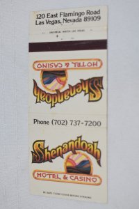 Shenandoah Hotel and Casino Las Vegas Nevada 30 Strike Matchbook Cover