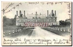 Old Postcard Chateau de Rosny Entree