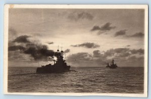 San Pedro California CA Postcard RPPC Photo U S S Mississippi Steamer Ship 1922