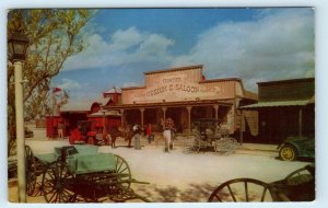 LAS VEGAS, NV~ LAST FRONTIER VILLAGE Casino ~ Western Scene c1950s  Postcard