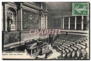 Postcard Old Paris Chamber of Deputies Hall of Sittings