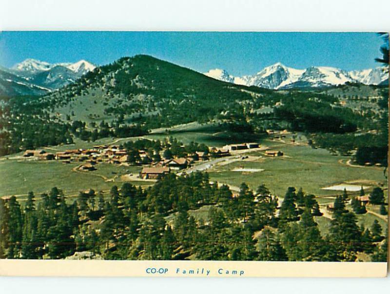 Co-Op Camp YMCA Conference Camp Estes Park Colorado Aerial Postcard # 8484