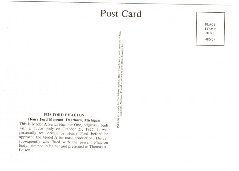 1928 Ford Phaeton, Antique Car