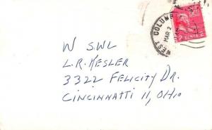 West Columbia Texas radio ID card W5WFO novice radio vintage pc Z16360