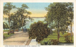 H25/ Sebring Florida Postcard c1910 Lake Jackson from Arrowhead Hotel 2
