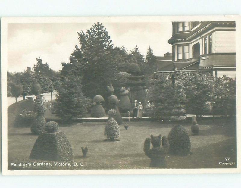 old rppc NICE VIEW Victoria - Vancouver Island British Columbia BC W0825