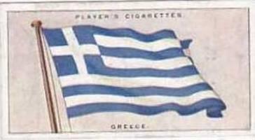 Players Vintage Cigarette Card Flags League Of Nations No 21 Greece  1928