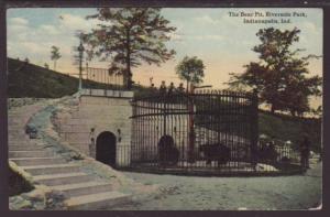 Bear Pit,Riverside Park,Indianapolis,IN Postcard 