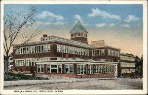 ROCKLAND MA Hurley Shoe Co FACTORY c1920 Postcard