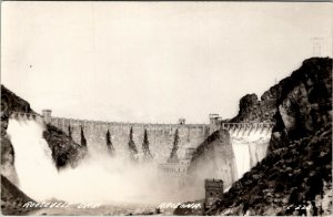 Arizona Roosevelt Dam RPPC LL Cook Photo Postcard V19