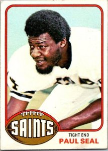 1976 Topps Football Card Paul Seal New Orleans sk4560